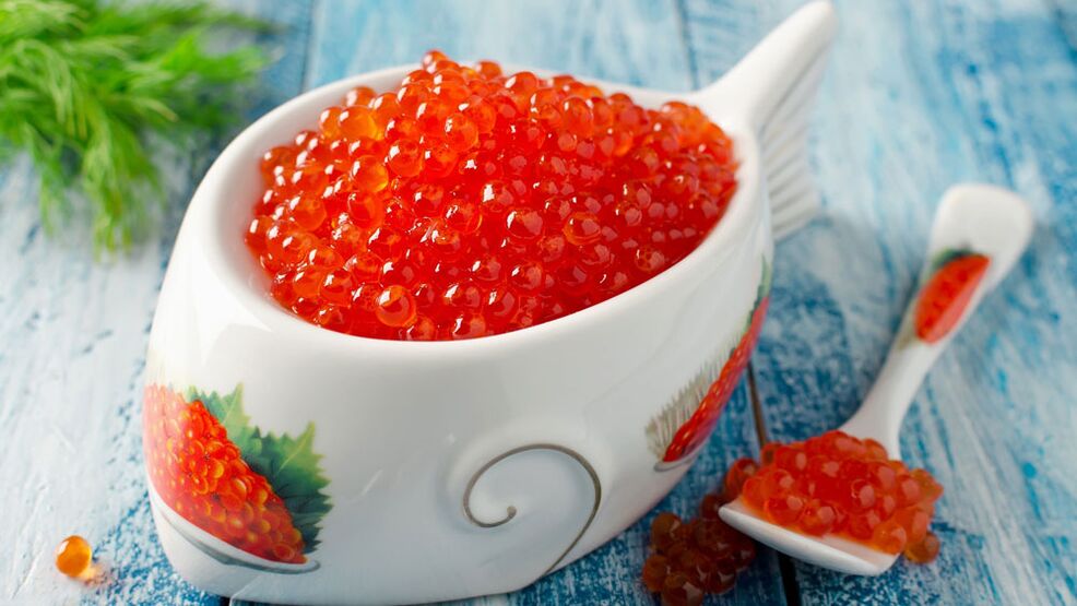Red caviar is the strongest aphrodisiac for men