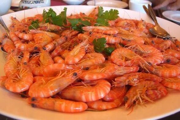 For erectile dysfunction, it is recommended to include shrimp in the diet of men