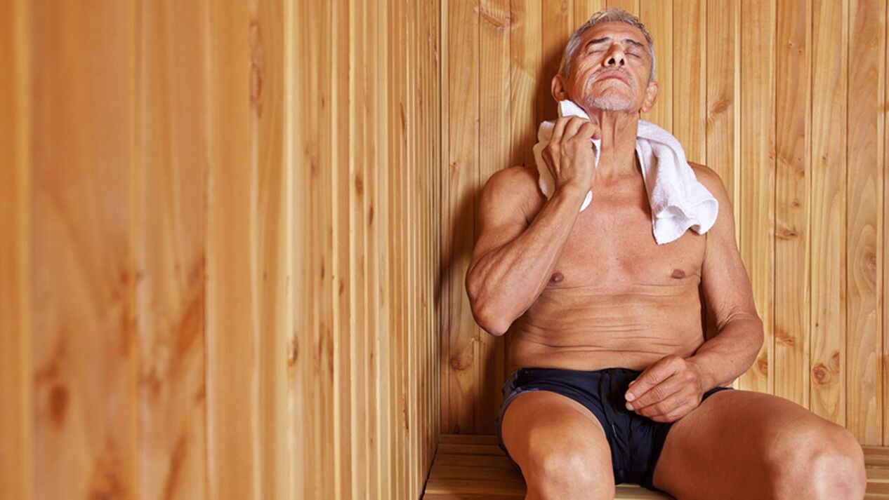 Going to a steam room is good for men's health