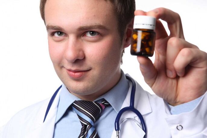 The doctor prescribes vitamins to increase male potency