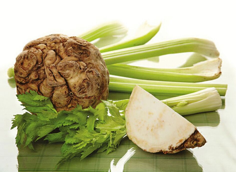 The potency of celery root
